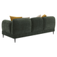 Jade Chenille Upholstered Modern Track Arm Sofa Green 509131