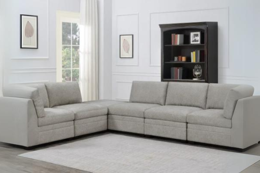 Tisdale 6-piece Modular Fabric Sectional