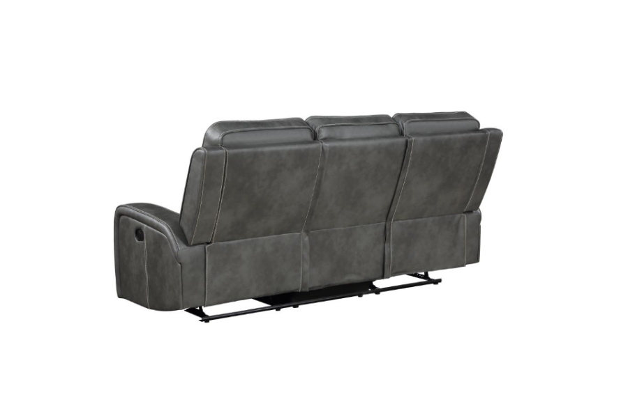 Raelynn Upholstered Track Arm Motion Sofa Grey	 603191