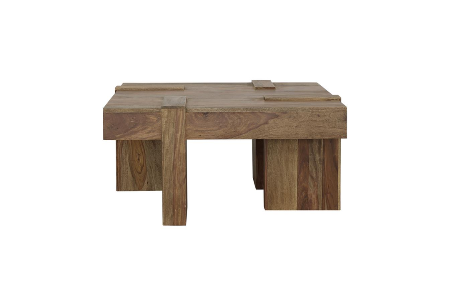 Samira Square Solid Wood Coffee Table Natural Sheesham	724138