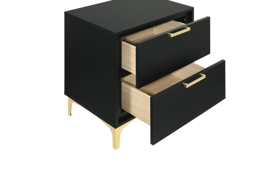 Kendall 2-drawer Nightstand Black 224452