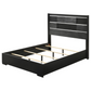 Blacktoft Wood Queen Panel Bed Black 207101Q