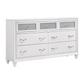 Barzini 4-piece Eastern King Bedroom Set White 300843KE-S4