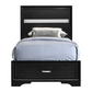 Miranda 51-inch Wood Twin Storage Panel Bed Black 206361T Comming Soon