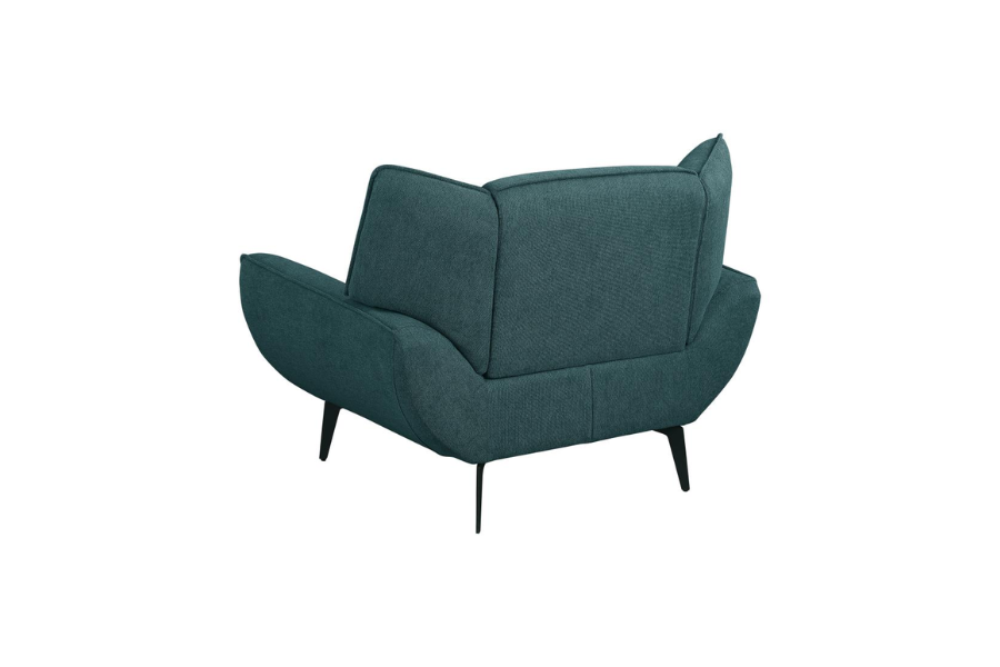 Acton Upholstered Flared Arm Accent Chair Teal Blue 511163