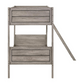 Ryder Wood Twin Over Twin Bunk Bed Weathered Taupe 400818