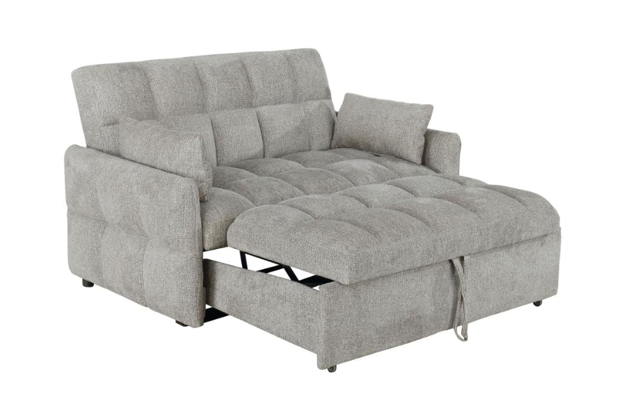 Sofá cama convertible tapizado Cotswold gris claro 508307 