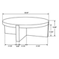 Kinkaid Round Solid Mango Wood Coffee Table Brown	710138 Comming Soon