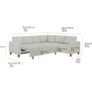 Thomasville Dillard Fabric Convertible Sleeper Sectional