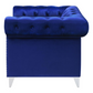 Bleker Upholstered Tuxedo Arm Tufted Accent Chair Blue 509483