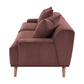 Elizabeth Corduroy Upholstered Extra Long Sofa Wine Red 503957