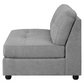 Claude Tufted Cushion Back Armless Chair Dove 551004