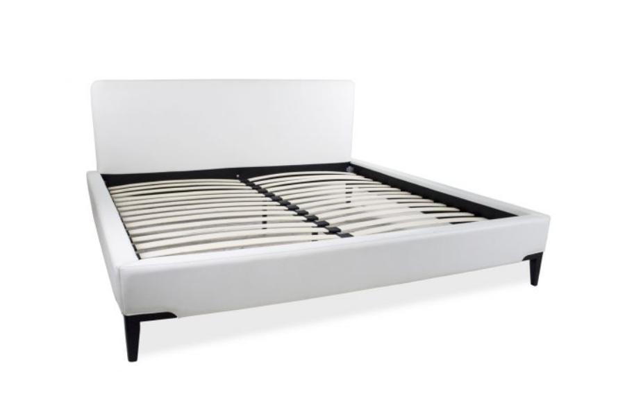 Cama Queen con plataforma tapizada Alice