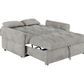 Sofá cama convertible tapizado Cotswold gris claro 508307 