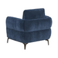 Lively Chenille Upholstered Modern Track Arm Chair Blue 509043 Comming Soon