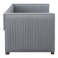 Brodie Upholstered Twin Daybed with Trundle Grey 300554