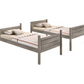 Ryder Wood Twin Over Full Bunk Bed Weathered Taupe 400819