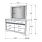 Miranda 7-drawer Dresser with Mirror White 205113M Comming Soon