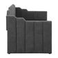 Kingston Upholstered Twin Daybed with Trundle Charcoal 315962