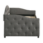 Sadie Upholstered Twin Daybed with Trundle Grey 300638