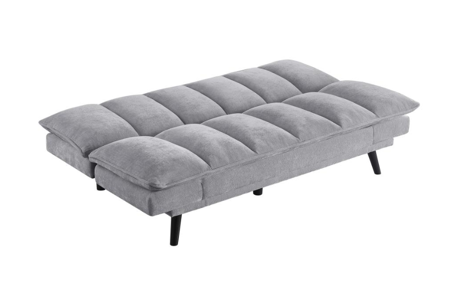 Sofá cama convertible con capitoné tapizado Laredo gris 360018 