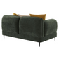 Jade Chenille Upholstered Modern Track Arm Loveseat Green 509132