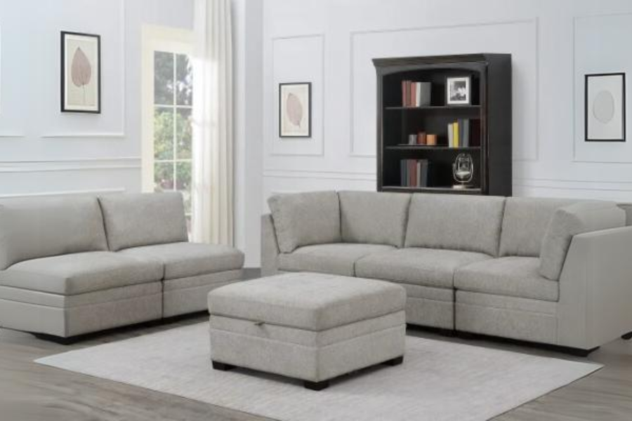 Tisdale 6-piece Modular Fabric Sectional