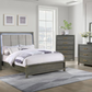 Kieran Wood Queen LED Panel Bed Grey	224741Q