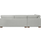 Henredon Larkin House Deep Seating Fabric Sectional with Storage Ottoman