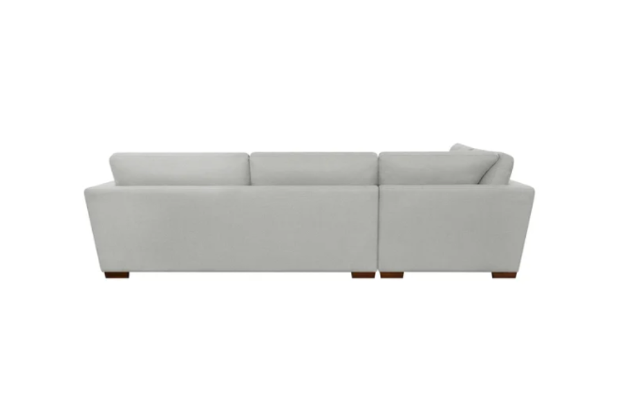 Henredon Larkin House Deep Seating Fabric Sectional with Storage Ottoman