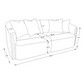 Townsend Chenille Upholstered Rolled Arm Sofa Latte	504754 Comming Soon