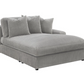 Blaine Upholstered Reversible Chaise Sectional Sofa Fog 509900-SET