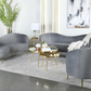 Sophia Upholstered Channel Tufted Loveseat Grey 506865