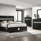 Miranda 54-inch Upholstered Full Panel Bed Black 206360F Comming Soon