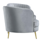 Sophia Upholstered Channel Tufted Sofa Grey 506864