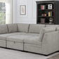 Tisdale 6-piece Modular Fabric Sectional