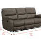 Barcalounger Fabric Reclining Sofa