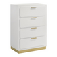 Juego de dormitorio Queen de 5 piezas Caraway blanco 224771KE-S5 