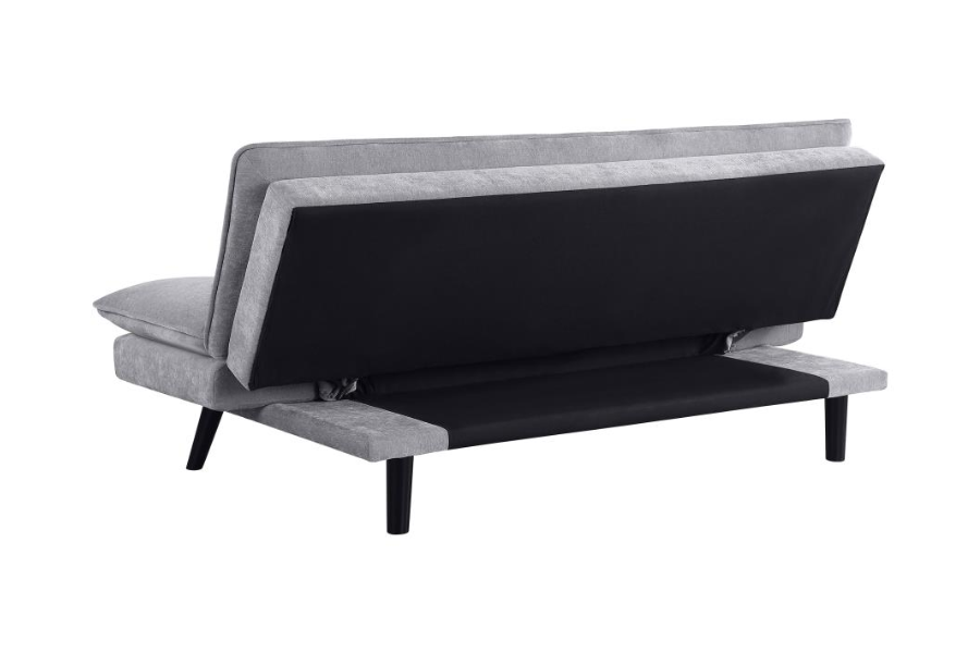 Sofá cama convertible con capitoné tapizado Laredo gris 360018 