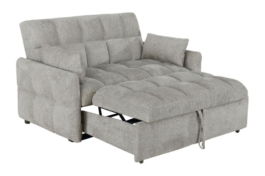 Sofá cama convertible tapizado Cotswold gris claro 508307 