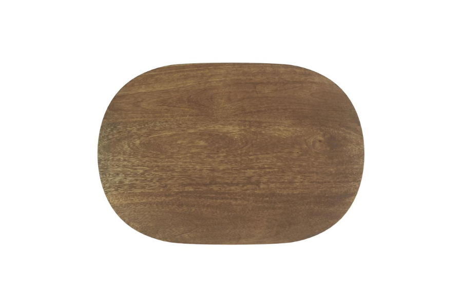 Fletcher Oval Solid Mango Wood Accent Side Table Brown 930029 Comming Soon