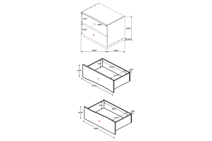 Juego de dormitorio Winslow de 5 piezas tamaño Queen en nogal ahumado 223250SQ-S5 