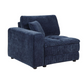 Atlantic 6-piece Upholstered Modular Sectional Sofa Blue 551821-SET