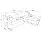 Mcloughlin Upholstered Sloped Arm Sectional Sofa Platinum 501840