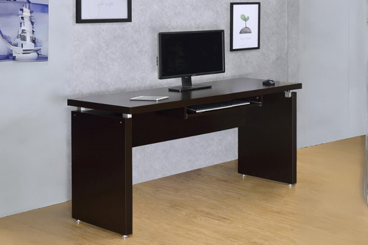 Skylar Computer Desk with Keyboard Drawer Cappuccino 800891