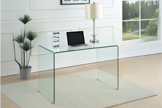 Ripley Glass Writing Desk Clear 801581