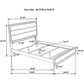 Watson Wood Full Panel Bed Grey Oak 212421F