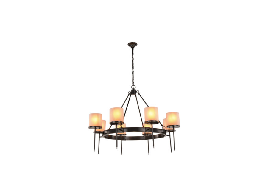 Bradford 8 Light 45 inch Bronze Pendant Ceiling Light, Urban Classic