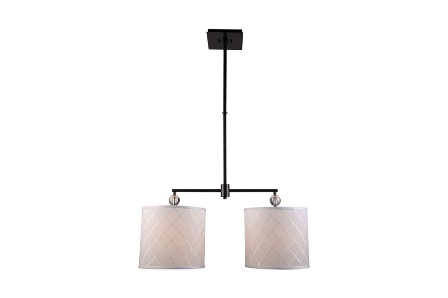 Gemma 2 Light 12 inch Bronze Pendant Ceiling Light, Urban Classic