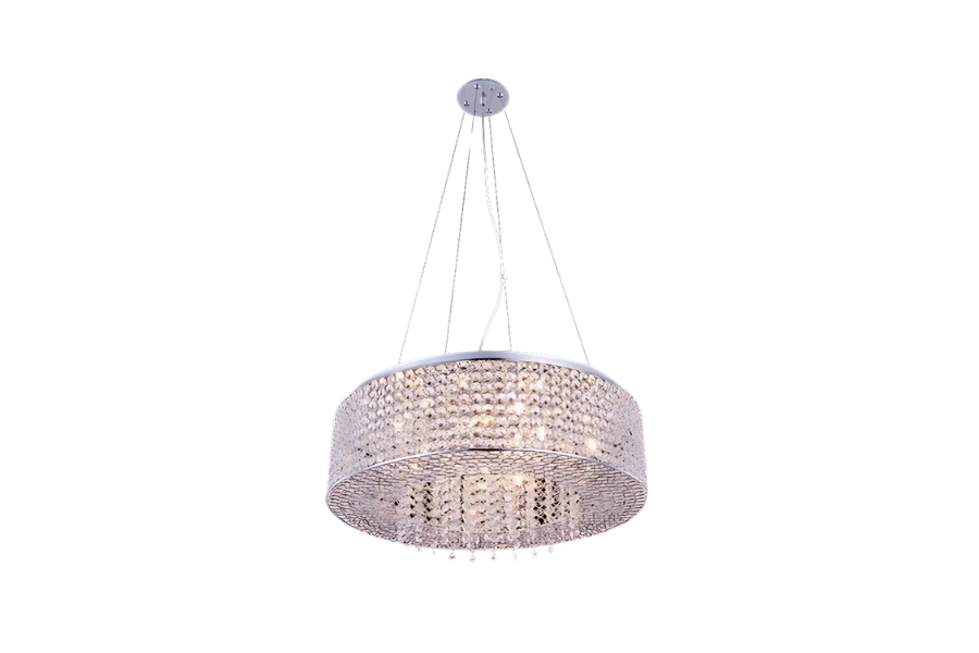 Amelie 10 Light 24 inch Chrome Pendant Ceiling Light